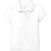 imageThe Childrens Place Girls Short Sleeve Pique PoloWhite