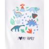 imageThe Childrens Place babyboys And Newborn Long Sleeve Bodysuits MultipacksSpring Dino 4pack