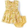imageThe Childrens Place Baby Girls and Newborn Sleeveless Casual DressSunset Gold Floral