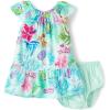 imageThe Childrens Place Baby Girls and Toddler Short Sleeve Casual DressesTropical Cosmos