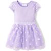 imageThe Childrens Placeand Toddler Short Sleeve Dressy DressLoveable Flower Mesh
