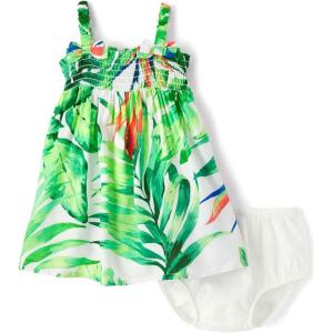 imageThe Childrens Place Baby Girls and Newborn Sleeveless Casual DressTropical Renew Blue