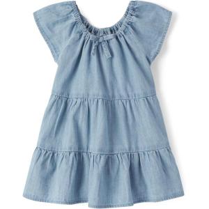imageThe Childrens Place Baby Girls and Toddler Short Sleeve Casual DressesCloudless Wash