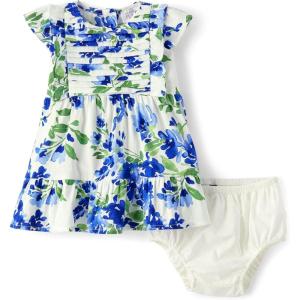 imageThe Childrens Place Baby Girls and Toddler Short Sleeve Casual DressesRenew Blue Floral