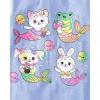 imageThe Childrens Place Baby and Toddler Girls Assorted Everyday Short Sleeve Graphic TShirts MultipackAnimal MermaidsFairiesMermaid 3pack