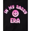 imageThe Childrens Place Baby and Toddler Girls Assorted Everyday Short Sleeve Graphic TShirts MultipackBossy Sassy 3pack