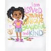 imageThe Childrens Place Baby and Toddler Girls Assorted Everyday Short Sleeve Graphic TShirts MultipackCute KidHappyGirl Words 3pack