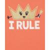 imageThe Childrens Place Baby and Toddler Girls Assorted Everyday Short Sleeve Graphic TShirts MultipackI RuleLil Boss 2pack