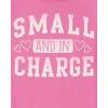 imageThe Childrens Place Baby and Toddler Girls Assorted Everyday Short Sleeve Graphic TShirts MultipackSassy VibesLove LoveSmall in Charge 3pack