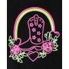 imageThe Childrens Place Baby and Toddler Girls Assorted Everyday Short Sleeve Graphic TShirts MultipackSmall TownWestern BootHeart 3pack