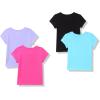 imageThe Childrens Place Baby and Toddler Girls Assorted Everyday Short Sleeve Graphic TShirts MultipackSummer