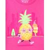 imageThe Childrens Place Baby and Toddler Girls Assorted Everyday Short Sleeve Graphic TShirts MultipackSummer