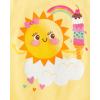 imageThe Childrens Place Baby and Toddler Girls Assorted Everyday Short Sleeve Graphic TShirts MultipackUnicornIce CreamFlamingo 3pack