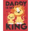 imageThe Childrens Place Baby and Toddler Girls Family Short Sleeve Graphic TShirts MultipackDaddy KingLove My Daddy 2pack