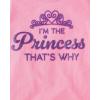 imageThe Childrens Place Baby and Toddler Girls Family Short Sleeve Graphic TShirts MultipackWildDad ChickPrincess 3pack