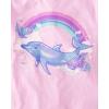 imageThe Childrens Place Girls Assorted Everyday Short Sleeve Graphic TShirts MultipackDolphinHeartAloha 3pack