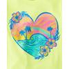 imageThe Childrens Place Girls Assorted Everyday Short Sleeve Graphic TShirts MultipackDolphinHeartAloha 3pack