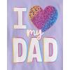imageThe Childrens Place Girls Assorted Everyday Short Sleeve Graphic TShirts MultipackDoodlesHeart MomHeart Dad 3pack