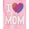imageThe Childrens Place Girls Assorted Everyday Short Sleeve Graphic TShirts MultipackDoodlesHeart MomHeart Dad 3pack