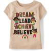 imageThe Childrens Place Baby and Toddler Girls All Holidays Short Sleeve Graphic TShirts MultipackDream GirlDream 2pack