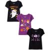 imageThe Childrens Place Baby and Toddler Girls All Holidays Short Sleeve Graphic TShirts MultipackMom BooHalloweenBlack Cat 3pack