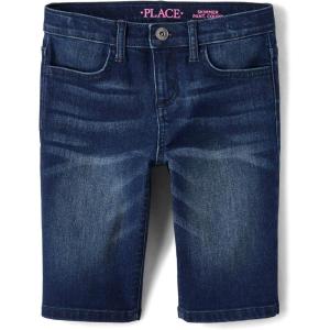 imageThe Childrens Place Girls Denim Skimmer ShortsHolly Wash