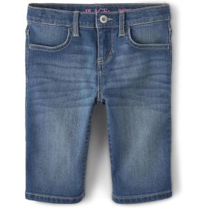 imageThe Childrens Place Girls Denim Skimmer ShortsRose Wash
