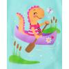 imageThe Childrens Place Baby and Toddler Girls Animal Short Sleeve Graphic TShirts MultipackDinosDinos TreehouseDino Canoe 3pack