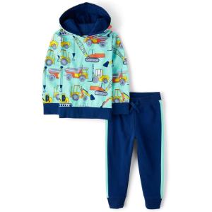 imageThe Childrens Place babyboys And Toddler Sweatshirt and Sweatpant 2 Piece Outift SetMellow Aqua
