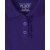 imageThe Childrens Place Baby Girls and Toddler Long Sleeve Ruffle Pique PoloRegal Violet Single