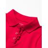 imageThe Childrens Place Baby Girls and Toddler Long Sleeve Ruffle Pique PoloRuby Single