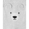 imageThe Childrens Place Baby Boys Cotton PantsRed PlaidGrey Bear 2 Pack