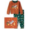 imageThe Childrens Place Baby Boys and Toddler Long Sleeve Top and Pants Snug Fit 100 Cotton 2 Piece Pajama SetRaccoon