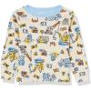 imageThe Childrens Place Baby Boys and Toddler Long Sleeve Top and Pants Snug Fit 100 Cotton 4 Piece Pajama SetDrawn Trucks 2 Pack