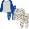 imageThe Childrens Place Baby Boys and Toddler Long Sleeve Top and Pants Snug Fit 100 Cotton 4 Piece Pajama SetDrawn Trucks 2 Pack