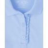 imageThe Childrens Place Girls Short Sleeve Ruffle Pique Polo MultipackDaybreak 2pack