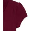 imageThe Childrens Place Girls Short Sleeve Ruffle Pique Polo MultipackRubine 2pack