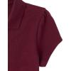 imageThe Childrens Place Girls Short Sleeve Ruffle Pique Polo MultipackRubine 4pack