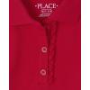 imageThe Childrens Place Girls Short Sleeve Ruffle Pique Polo MultipackRuby 2pack