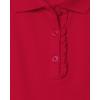 imageThe Childrens Place Girls Short Sleeve Ruffle Pique Polo MultipackRuby 4pack