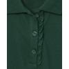 imageThe Childrens Place Girls Short Sleeve Ruffle Pique Polo MultipackSpruce Green 2pack