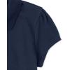imageThe Childrens Place Girls Short Sleeve Ruffle Pique Polo MultipackTidal 5pack