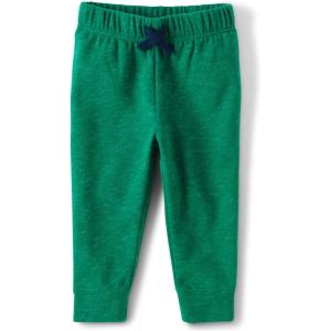 imageThe Childrens Place Baby Boys and Toddler Active Fleece Jogger Pants 2 PackPark Bench Green 2pack