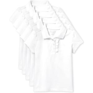 imageThe Childrens Place Baby Girls Ruffle PolosWhite 5pack