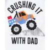 imageThe Childrens Place Baby Boys Dino Heads Long Sleeve Top and Pants Snug Fit 100 Cotton 2 Piece Pajama SetMonster Trucks