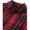 imageThe Childrens Place Boys Long Sleeve Button Down ShirtsRed Rockit Plaid