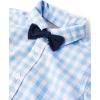 imageThe Childrens Place babyboys And Newborn Short Sleeve Button Down Shirt and Shorts 2 Piece Outfit SetBreeze Check