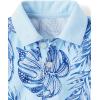 imageThe Childrens Place babyboys And Newborn Short Sleeve Button Down Shirt and Shorts 2 Piece SetBlue Tropical