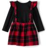 imageThe Childrens Place babygirls And Newborn Holiday DressBlack Buffalo Plaid