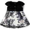 imageThe Childrens Place babygirls And Newborn Short Sleeve Dressy DressesBlack White Floral